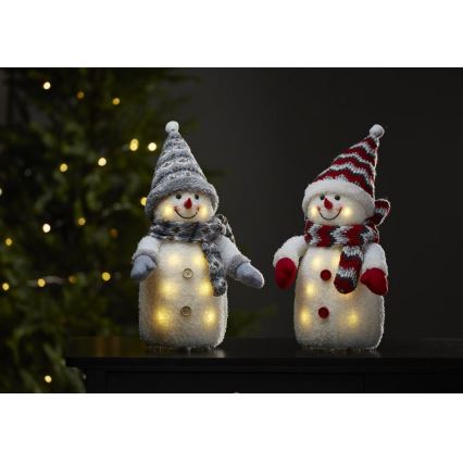 Eglo - Decoração de Natal LED 8xLED/0,06W/3xAA cinzento