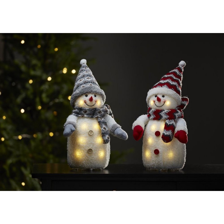 Eglo - Decoração de Natal LED 8xLED/0,06W/3xAA cinzento
