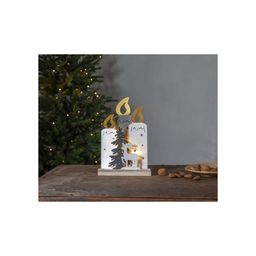 Eglo - Decoração de Natal LED 10xLED/0,03W/2xAA