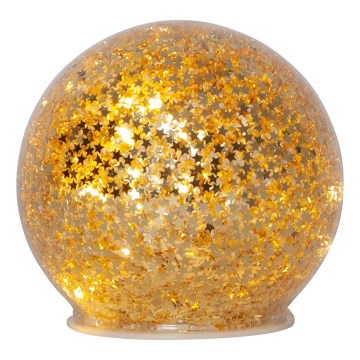 Eglo 411344 - Decoração de Natal LED STAR FALL 10xLED/2xAA diâmetro 10 cm dourado