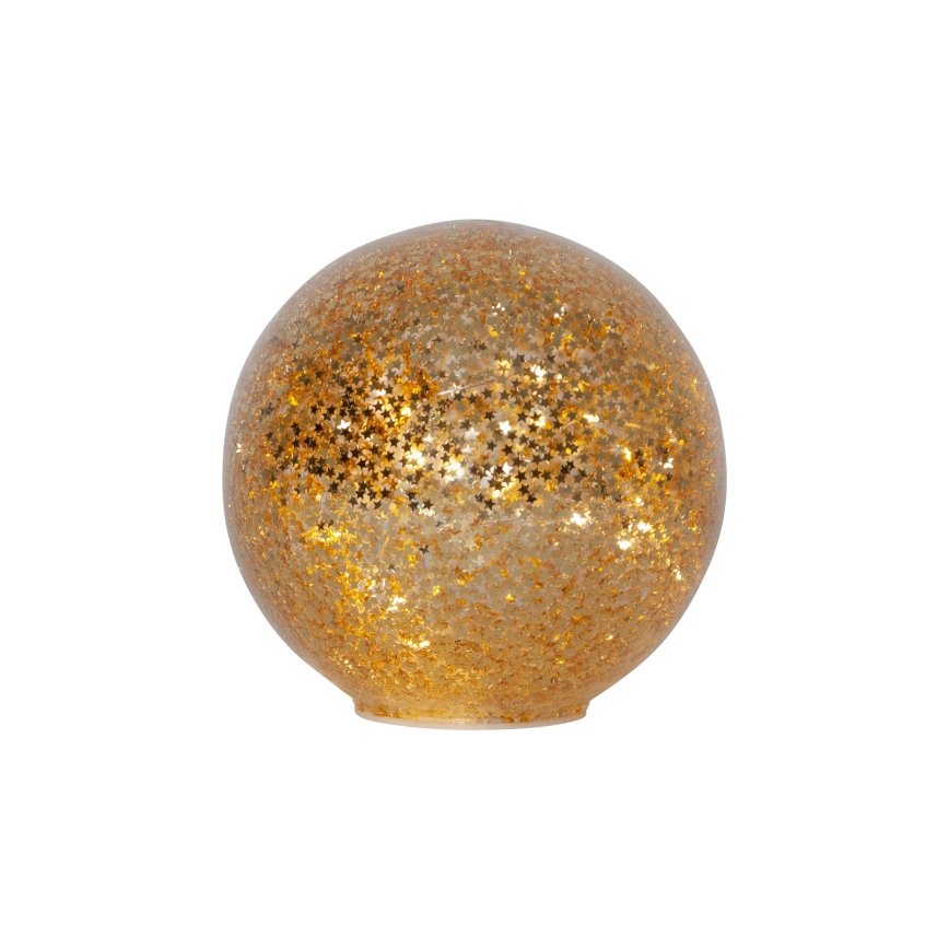 Eglo 411346 - LED Decoração de Natal STAR FALL 15xLED/2xAA diâmetro 15 cm dourada