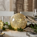 Eglo 411347 - LED decoração de Natal STAR FALL 15xLED/2xAA Ø 15 cm prateada