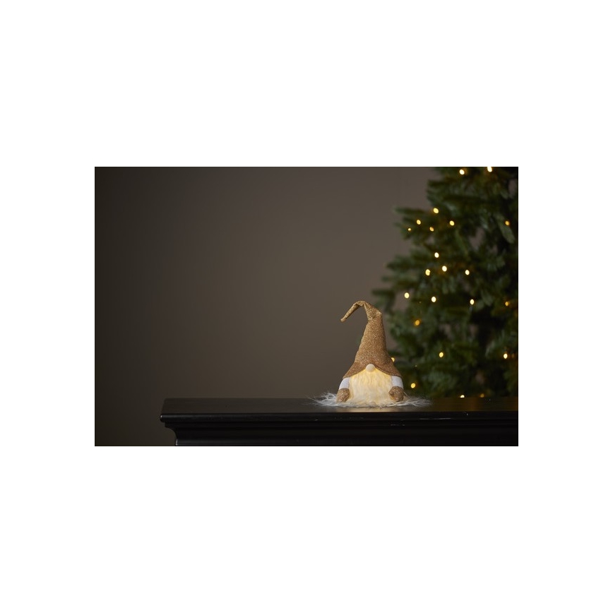 Eglo - Decoração de Natal LED/0,06W/3xAG13 dourada