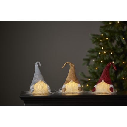 Eglo - Decoração de Natal LED/0,06W/3xAG13 dourada
