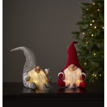 Eglo - Decoração de Natal LED 4xLED/0,06W/3xAA vermelha