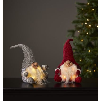 Eglo - Decoração de Natal LED 4xLED/0,06W/3xAA cinzenta