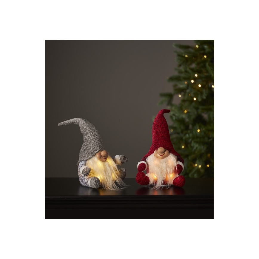 Eglo - Decoração de Natal LED 4xLED/0,06W/3xAA cinzenta