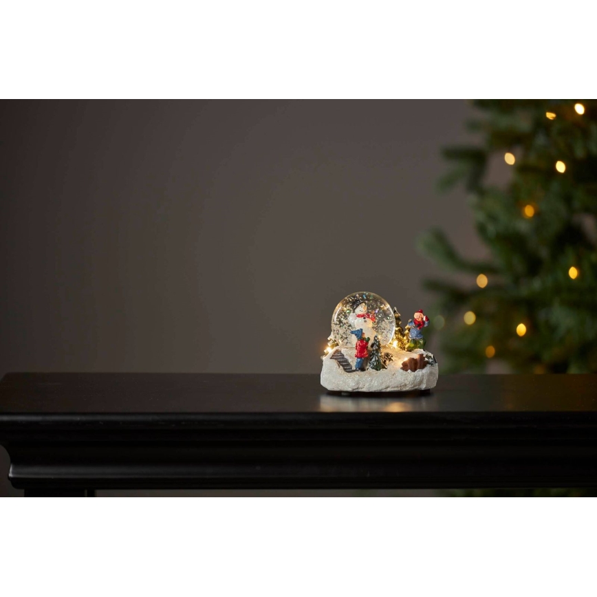 Eglo 411482 - Decoração de Natal LED WINTERVILLE LED/2xAAA globo de neve