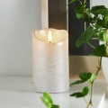 Eglo 411503 - Vela LED FLAMME RUSTIC LED/2xAA prateada
