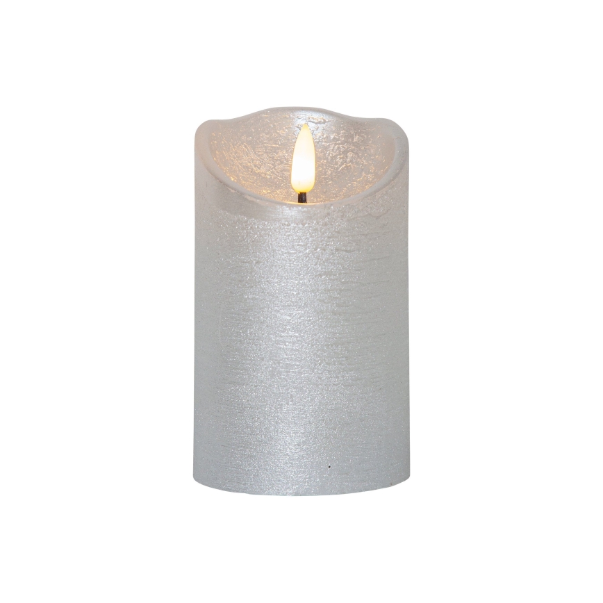 Eglo 411503 - Vela LED FLAMME RUSTIC LED/2xAA prateada
