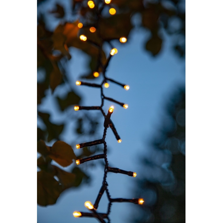 Eglo - Cordão de luzes de Natal LED para exterior 1200xLED 29m IP44 branco quente