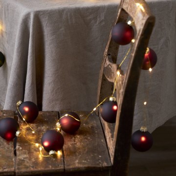 Eglo 411559 - Cadeia de Natal BLISS 22xLED/3xAA 2,6m branco quente