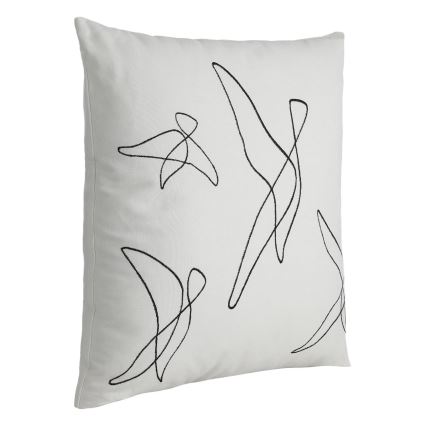 Eglo - Almofada decorativa 45x45 cm branco/preto