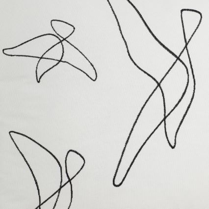 Eglo - Almofada decorativa 45x45 cm branco/preto