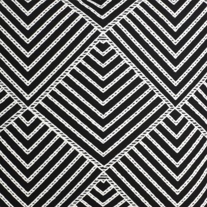 Eglo - Almofada decorativa 45x45 cm preto/branco