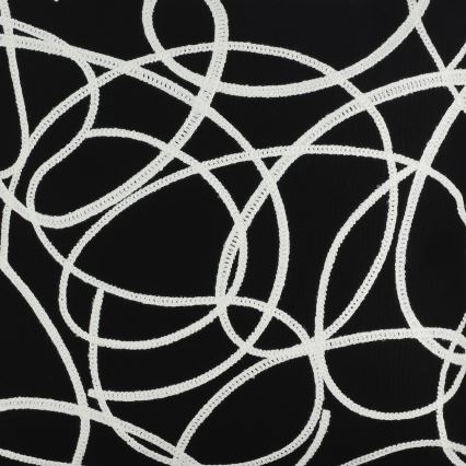 Eglo - Almofada decorativa 45x45 cm preto/branco