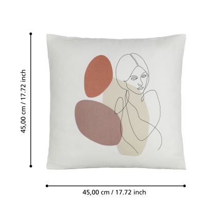 Eglo 420008 - Almofada decorativa CHEVERY 45x45 cm multicolorida