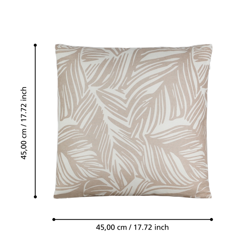 Eglo 420011 - Almofada decorativa CHEVERY 45x45 cm bege