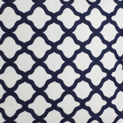 Eglo - Almofada decorativa 45x45 cm branco/azul