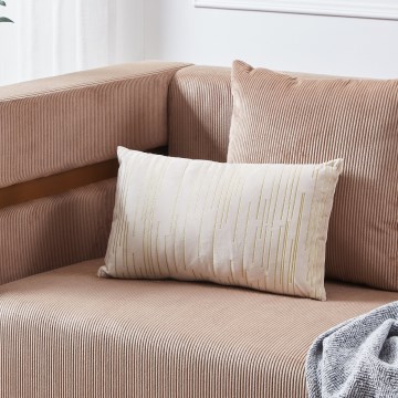 Eglo 420018 - Almofada decorativa CHEVERY 30x50 cm creme/dourada