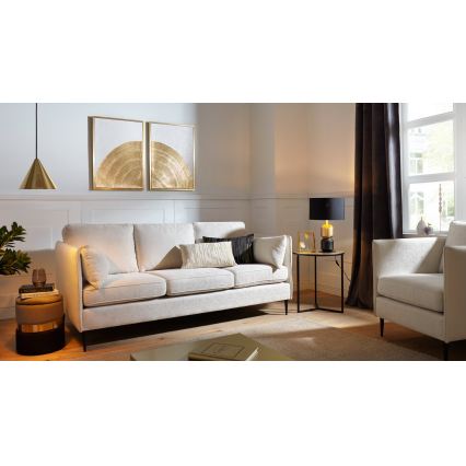 Eglo 420018 - Almofada decorativa CHEVERY 30x50 cm creme/dourada