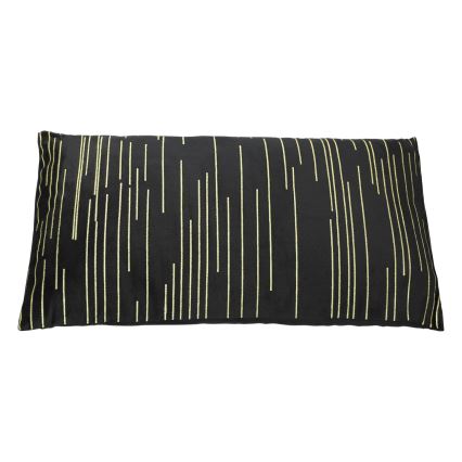Eglo - Almofada decorativa 30x50 cm preto/dourado
