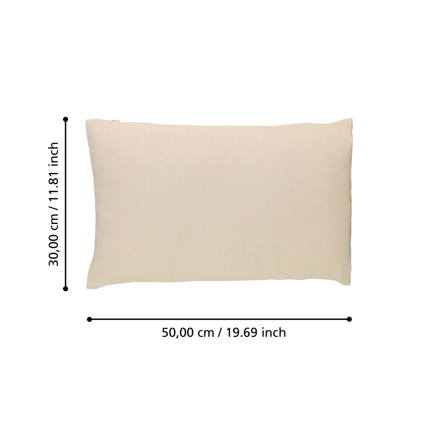 Eglo 420021 - Almofada decorativa ILES 30x50 cm bege