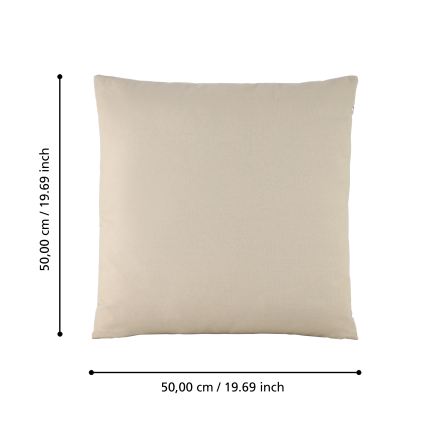 Eglo 420022 - Almofada decorativa ILES 50x50 cm bege