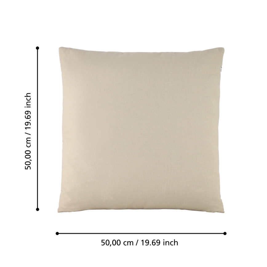 Eglo 420022 - Almofada decorativa ILES 50x50 cm bege