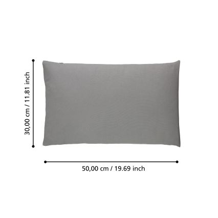 Eglo 420027 - Almofada decorativa ILES 30x50 cm cinzenta