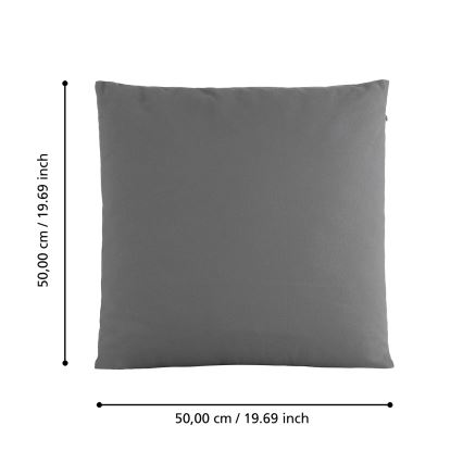 Eglo 420028 - Almofada decorativa ILES 50x50 cm cinzenta