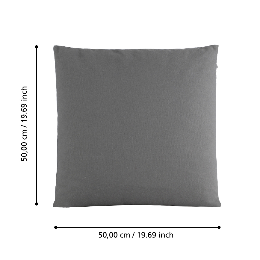 Eglo 420028 - Almofada decorativa ILES 50x50 cm cinzenta