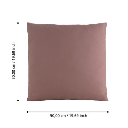 Eglo 420031 - Almofada decorativa ILES 50x50 cm rosa