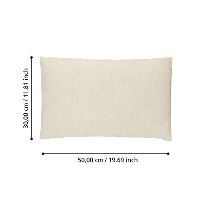 Eglo 420032 - Almofada decorativa ILES 30x50 cm bege