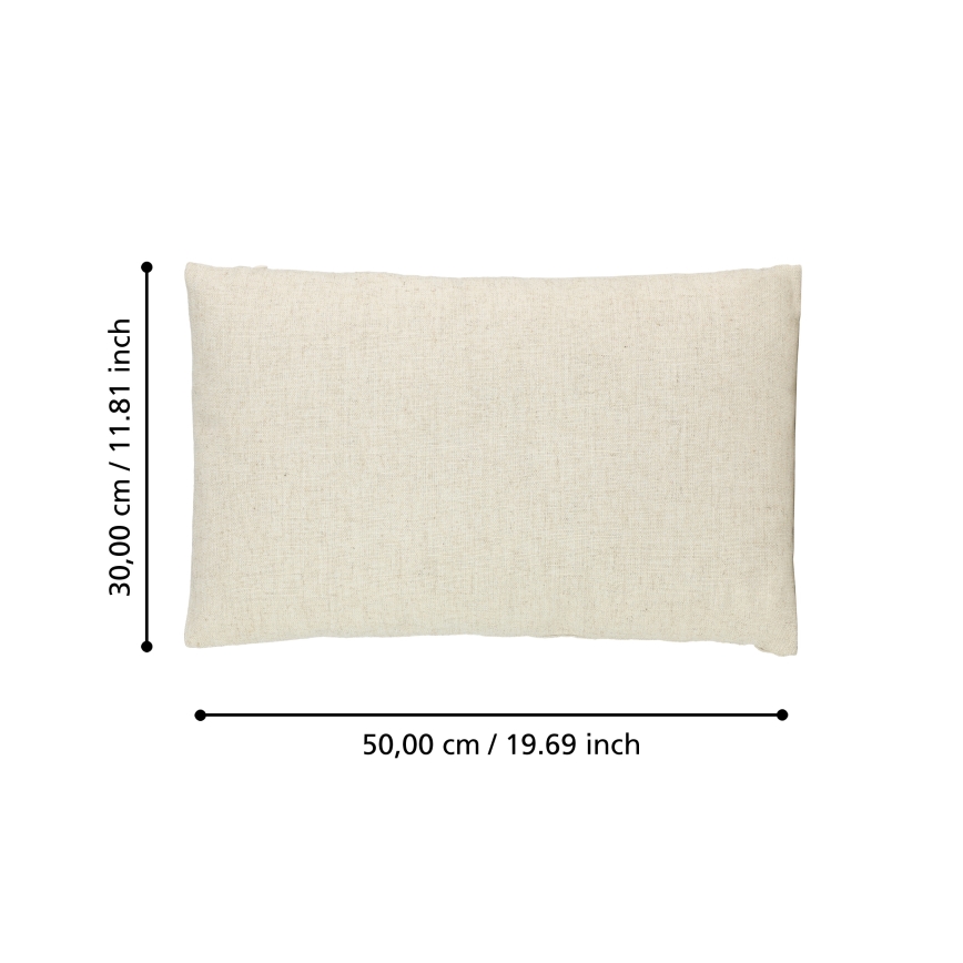 Eglo 420032 - Almofada decorativa ILES 30x50 cm bege