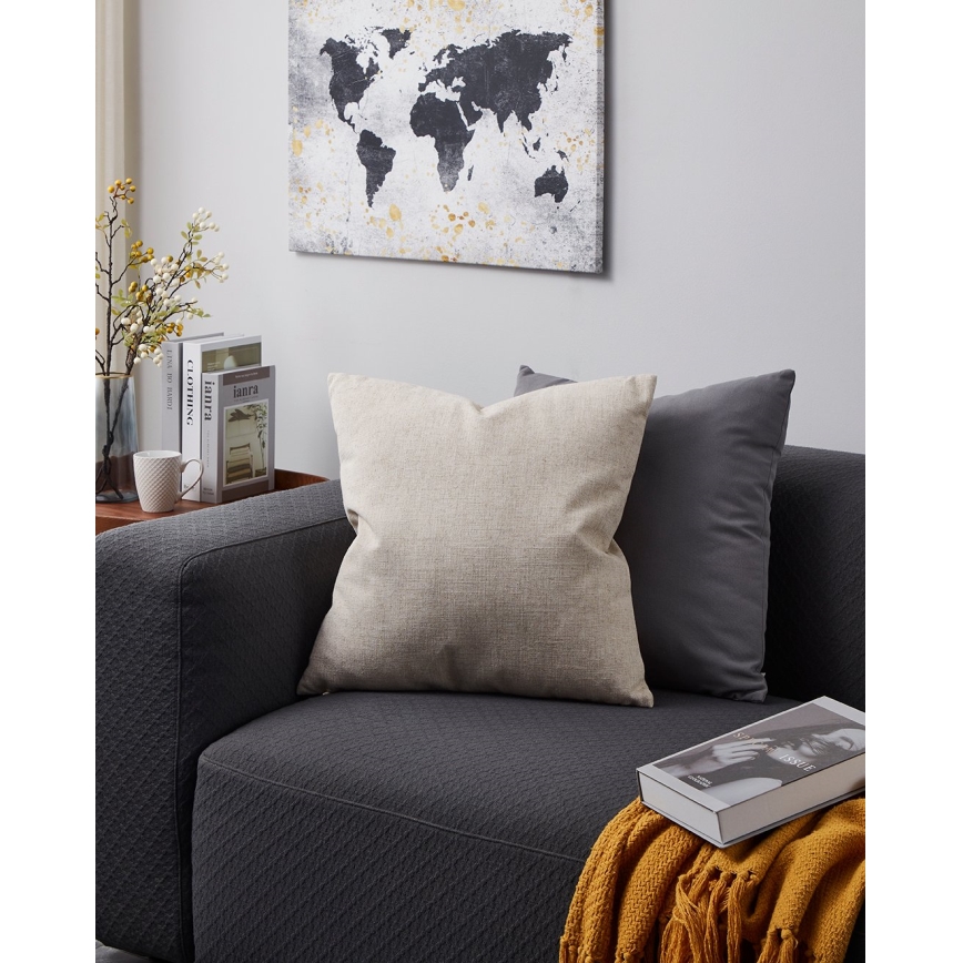 Eglo 420033 - Almofada decorativa ILES 50x50 cm bege