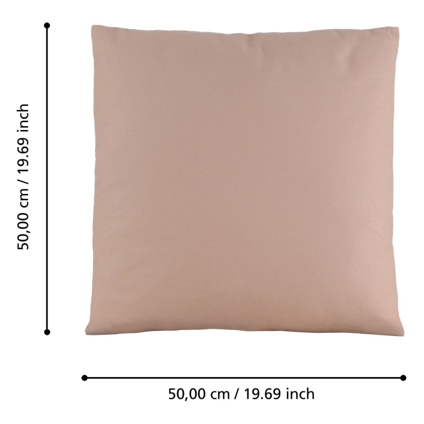 Eglo 420035 - Almofada decorativa ILES 50x50 cm rosa