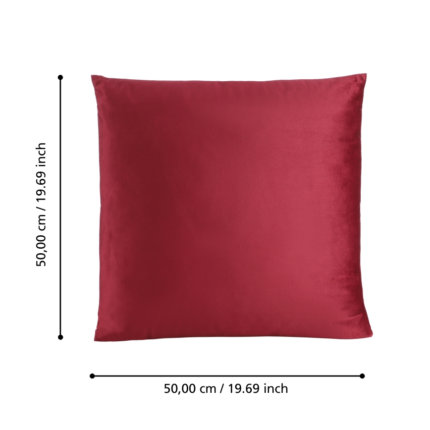 Eglo 420041 - Almofada decorativa ILES 50x50 cm vermelha