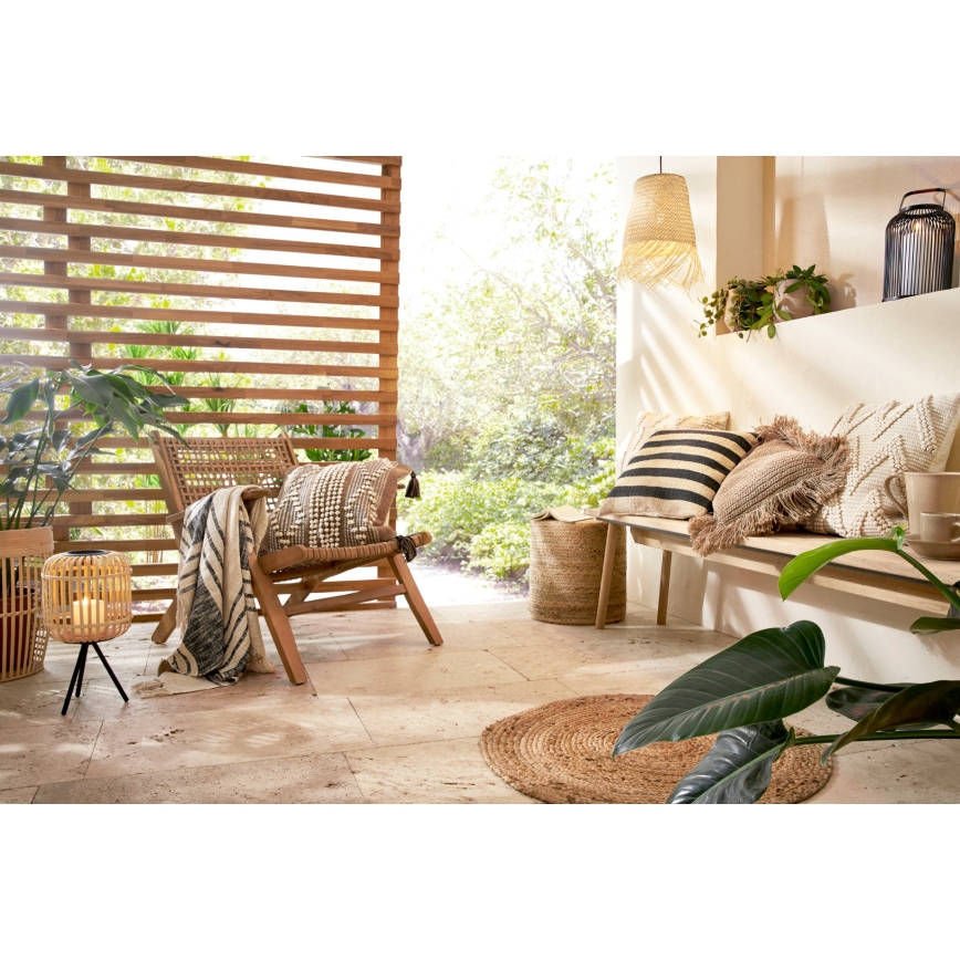 Eglo 420044 - Almofada decorativa CHEVERY 50 x 50 cm castanha