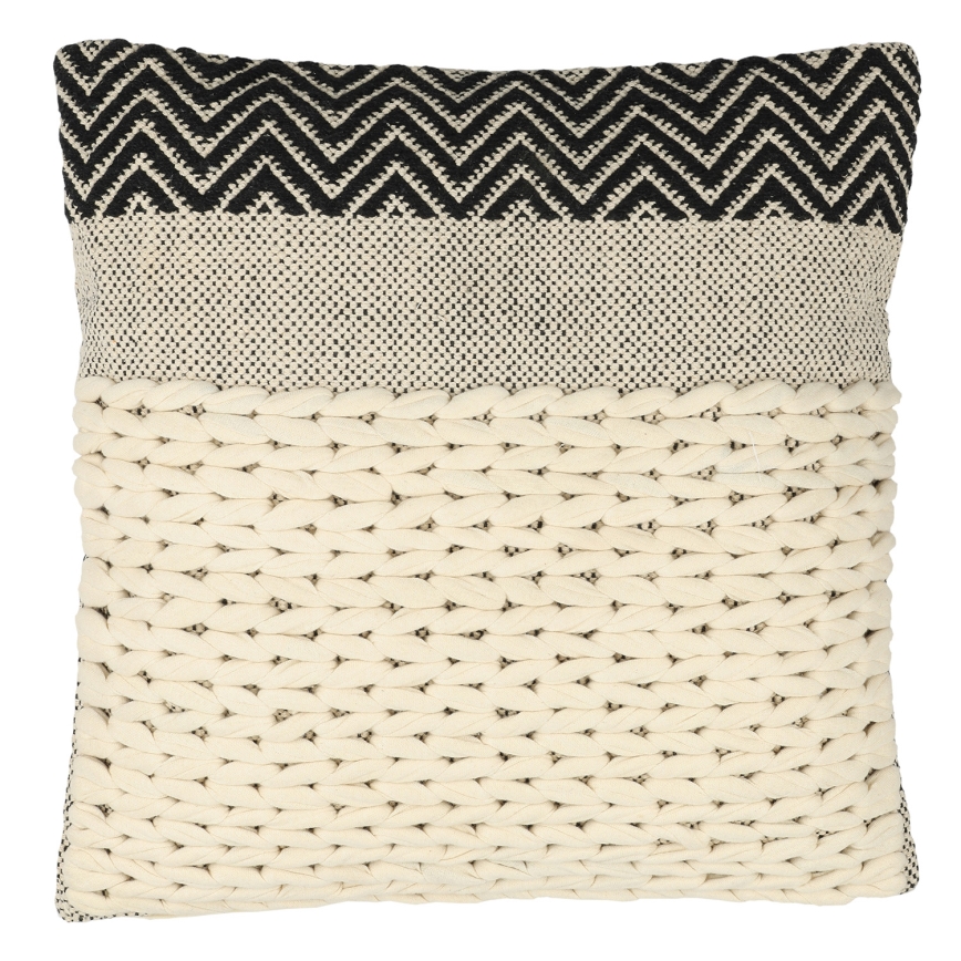 Eglo 420049 - Almofada decorativa CHEVERY 50x50 cm creme/preto