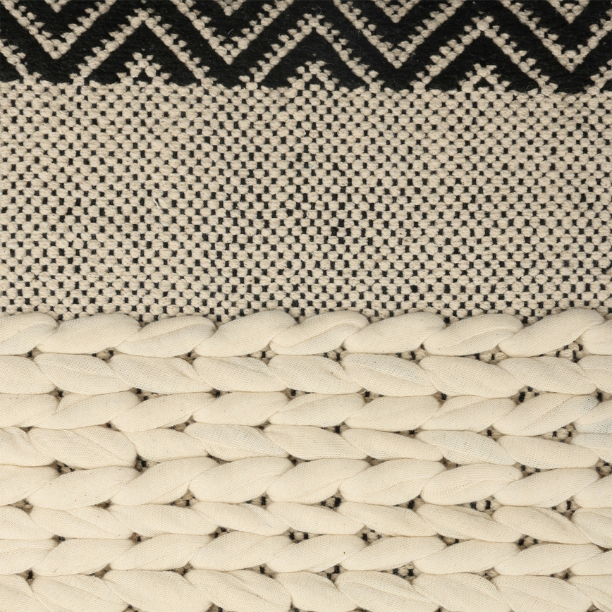 Eglo 420049 - Almofada decorativa CHEVERY 50x50 cm creme/preto
