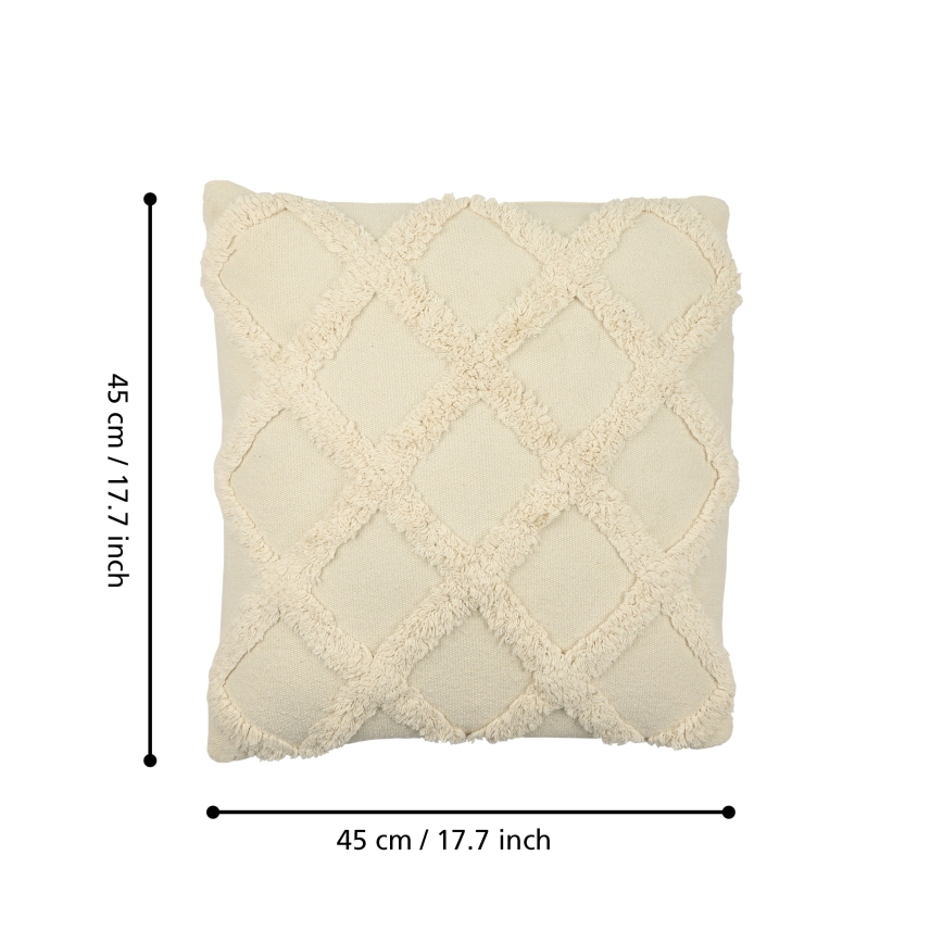 Eglo 420058 - Almofada decorativa CHEVERY 45x45 cm creme