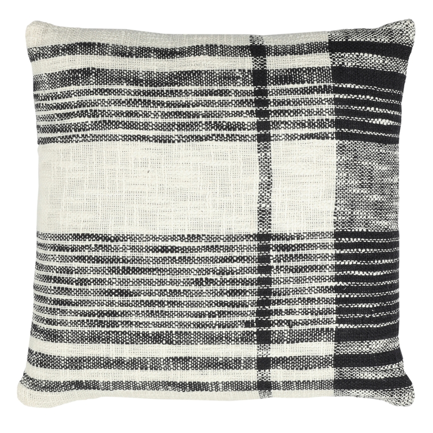 Eglo 420061 - Almofada decorativa CHEVERY 45x45 cm creme/preta
