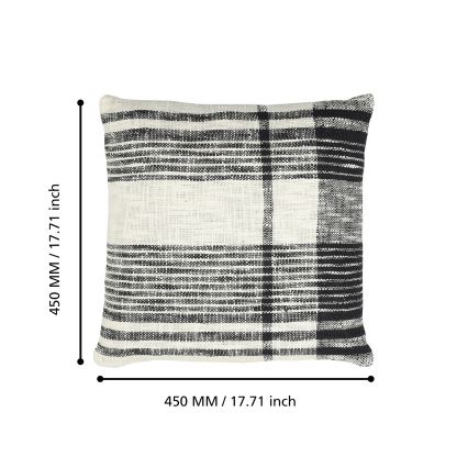 Eglo 420061 - Almofada decorativa CHEVERY 45x45 cm creme/preta