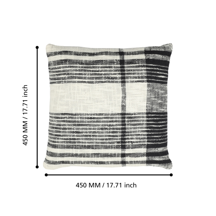 Eglo 420061 - Almofada decorativa CHEVERY 45x45 cm creme/preta