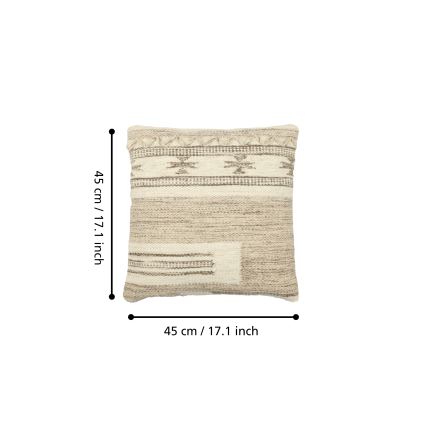 Eglo 420071 - Almofada decorativa CHEVERY 45x45 cm bege