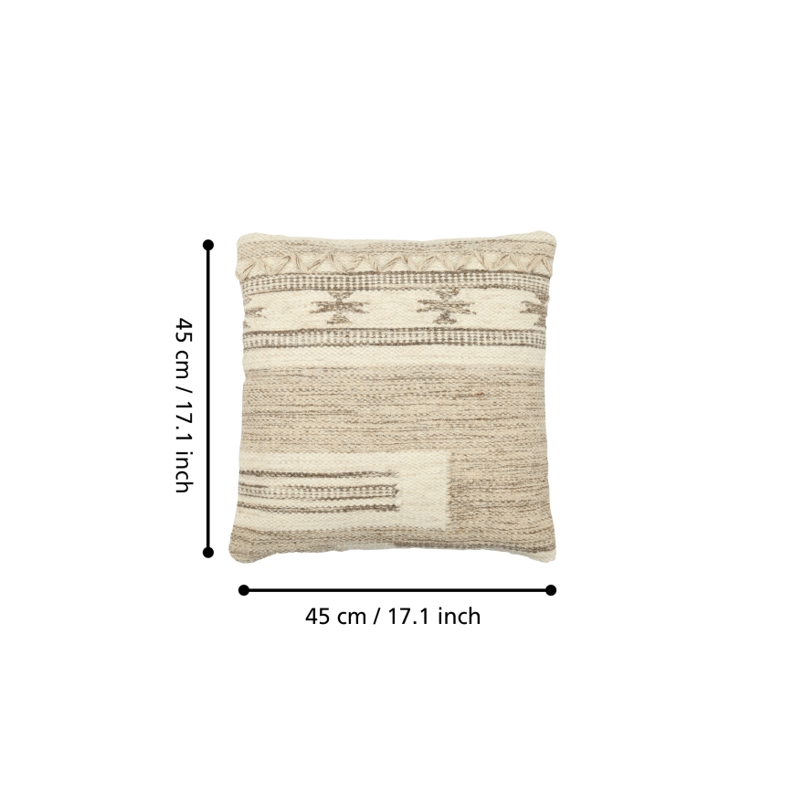 Eglo 420071 - Almofada decorativa CHEVERY 45x45 cm bege