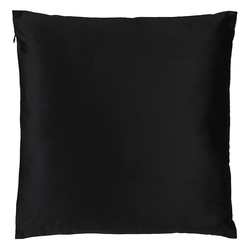 Eglo - Almofada decorativa 45x45 cm preto/prateado