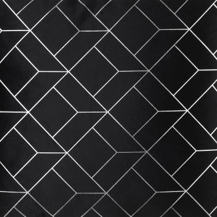 Eglo - Almofada decorativa 45x45 cm preto/prateado