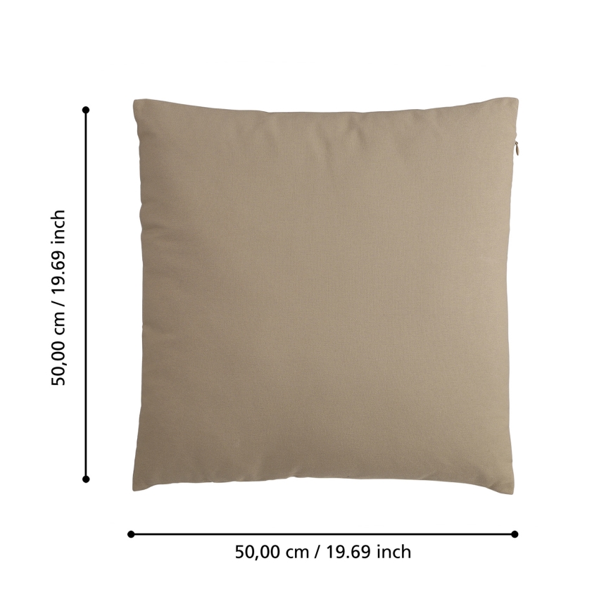 Eglo 420081 - Almofada decorativa ILES 50x50 cm castanha
